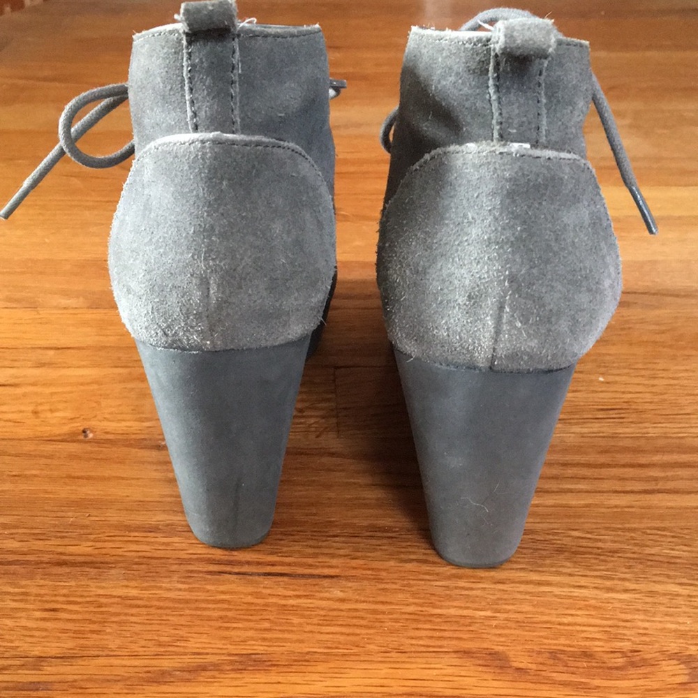 Tommy Bahama Grey Wedge Lace Up Bootie - Picture 2 of 11